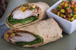 Jerk Salmon Wrap