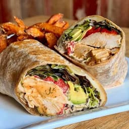 Grilled Salmon Wrap